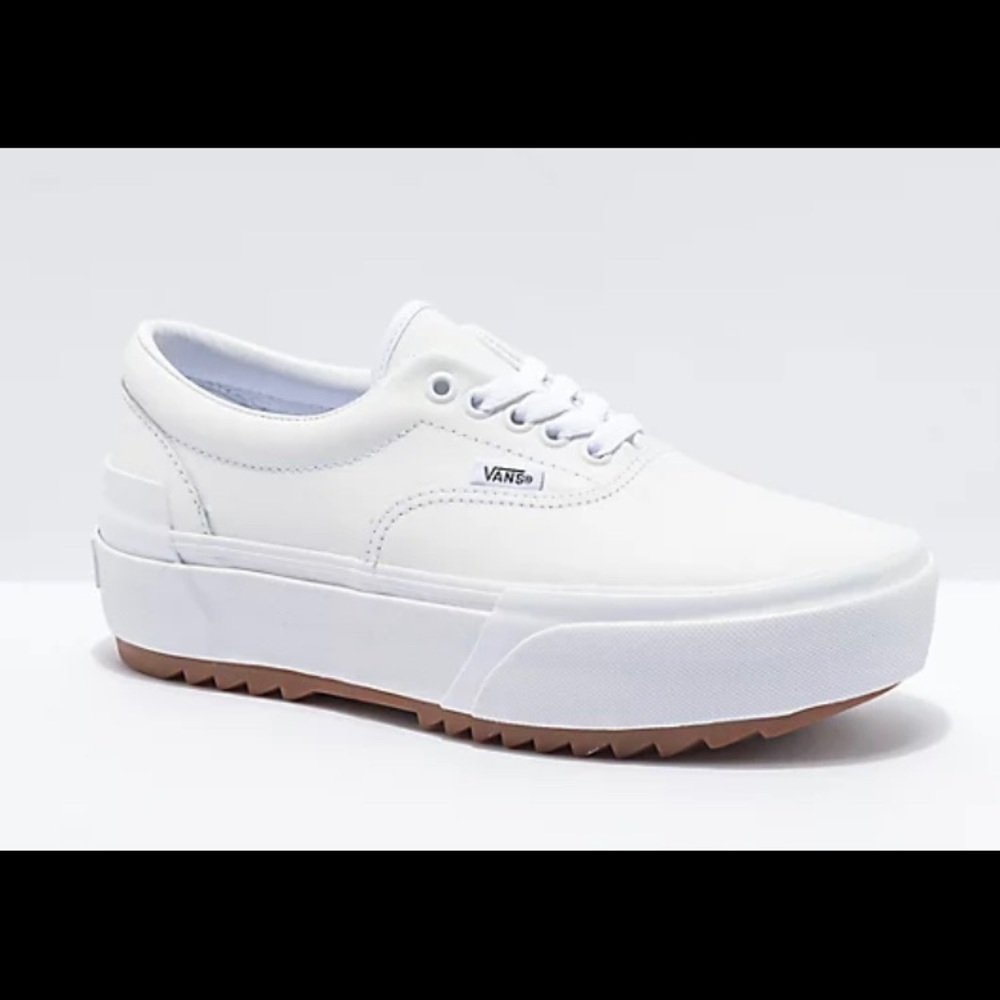 Vans Era Leather Stacked Sneaker.